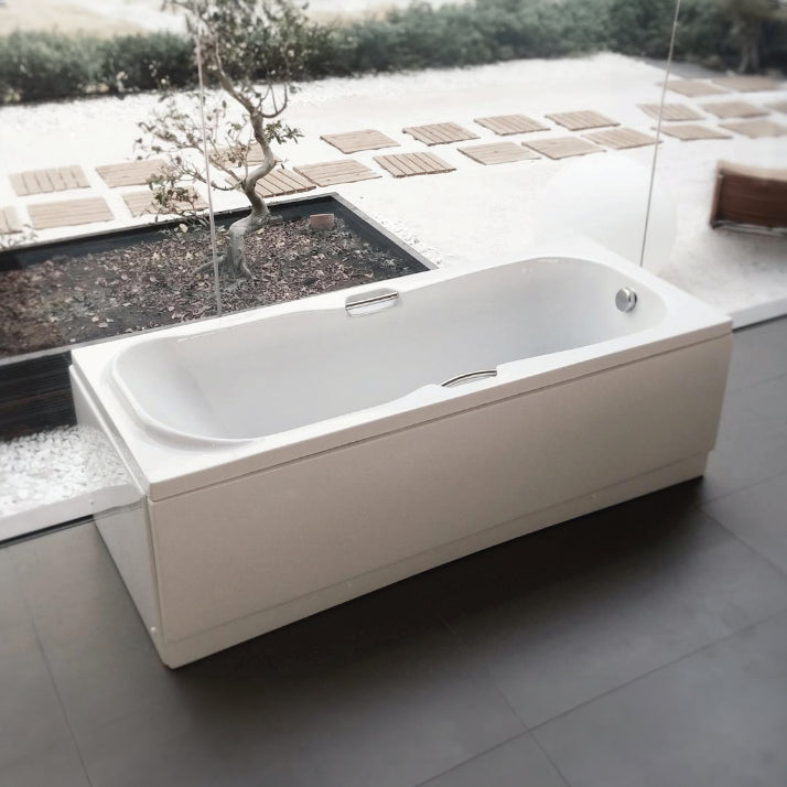 Danbury Single Ended Bath with Headrest & Grips 1700 x 700mm