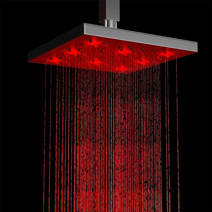 Milan Modern LED Thermostatic Shower Chrome