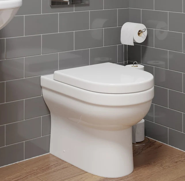 Affine Royan Soft Close Square Toilet Seat - Top Fix White