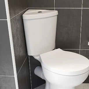 Essentials Forli Close Coupled Corner Toilet & Soft Close Seat