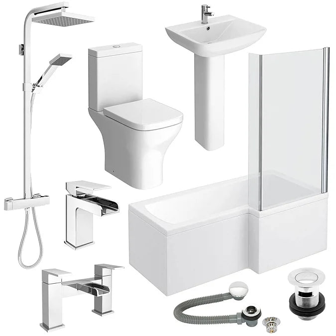 Venice L-Shaped 1700 Complete Bathroom Package