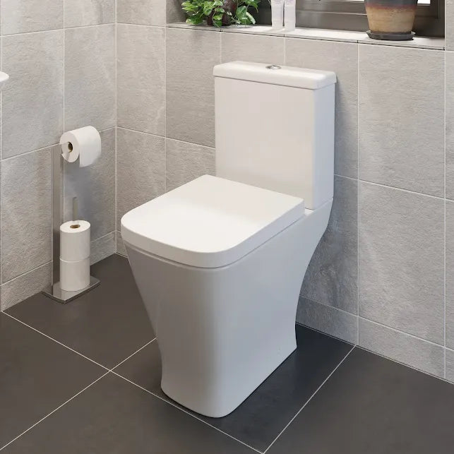 Ceramica Marseille Comfort Height Rimless Close Coupled Toilet & Soft Close Seat