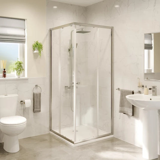 Hydrolux Corner Entry Shower Enclosure 760mm - 4mm