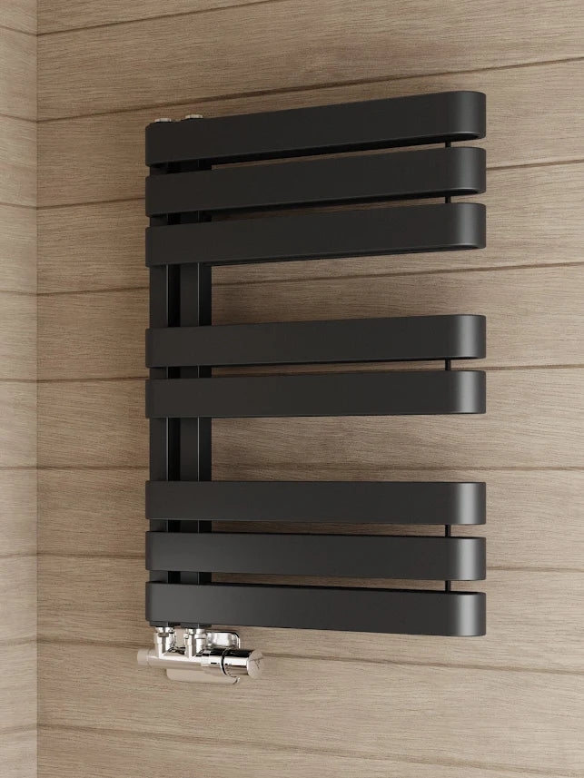 Terma Warp S Heated Towel Rail Matt Black 655 x 500mm